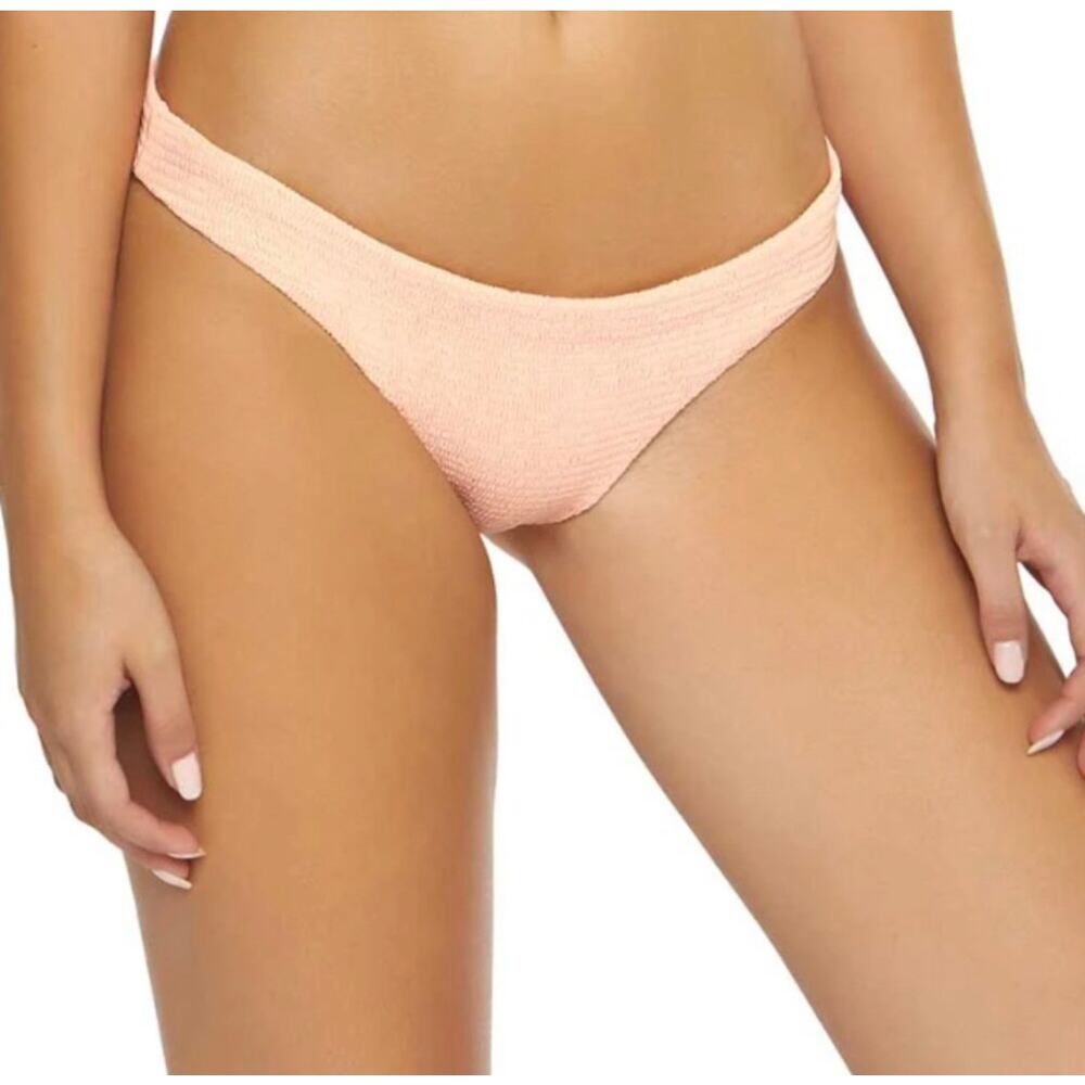 NWT Pilyq Smocked Full Coverage Swim Bottom in Papaya